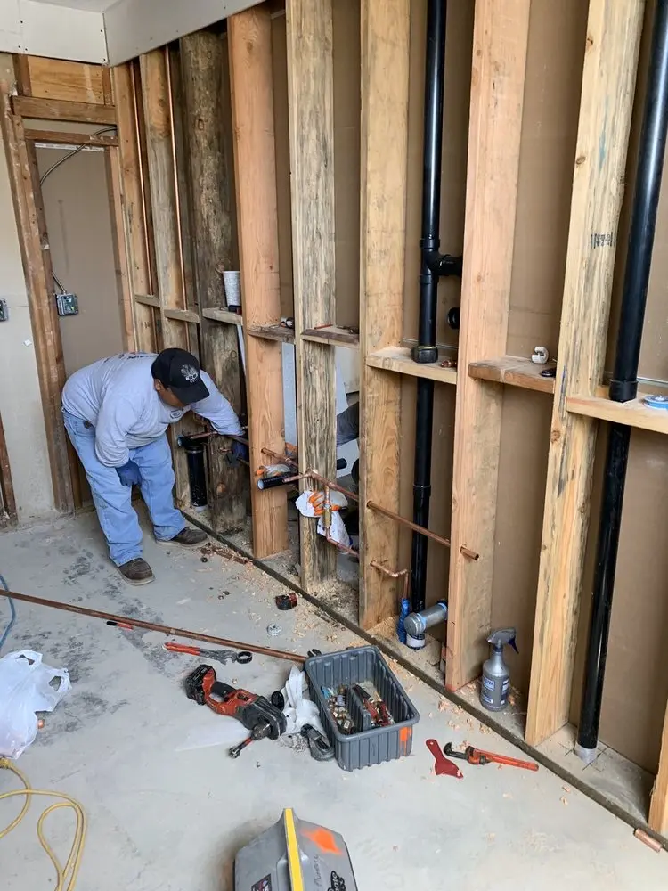 Commercial rough-in plumbing for Gas Line Repair in Jenks